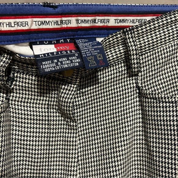 Tommy Hilfiger Houndstooth Plaid Check Trousers Slacks - Picture 8 of 14
